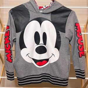 Disney Gray and Black Mickey Mouse Kids Hoodie Boys/Girls